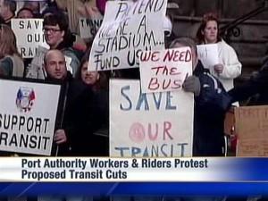 portauthority1 300x225 - Riders, Workers Take Fight Against Service Cuts To Grant Street